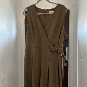 Size 14 Calvin Klein jumpsuit olive green NWT